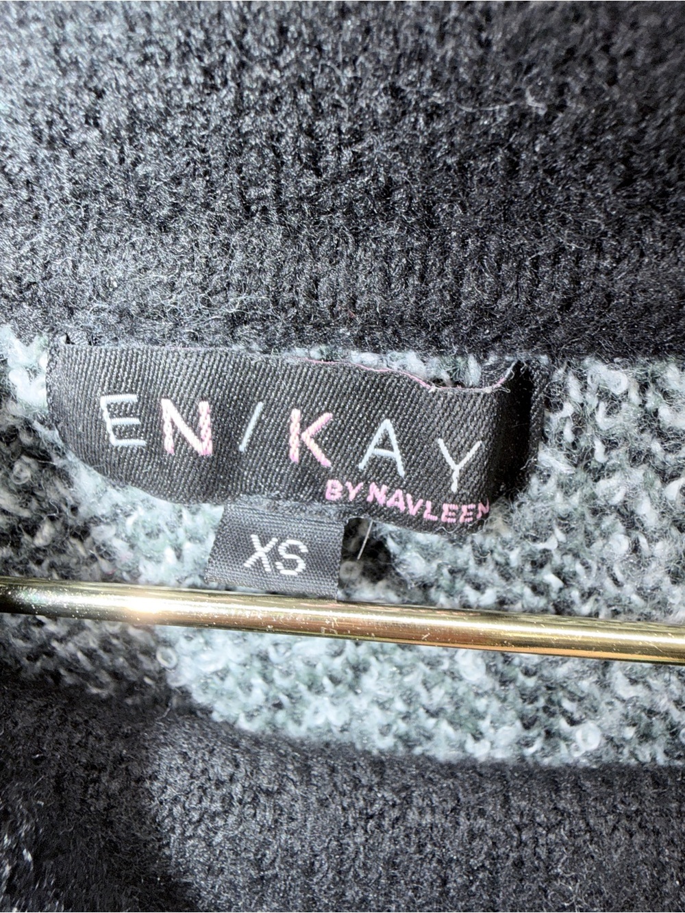 XS Cozy Cowl Neck Camouflage Sweater - Black Gray Green Soft  🧶 Top - Picture 2 of 5